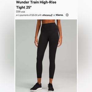 Lululemon Wunder Train Hi-Rise Leggings